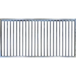 Grille galvanisée avec barreaux...