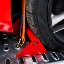 Butée de roue pour rails auto